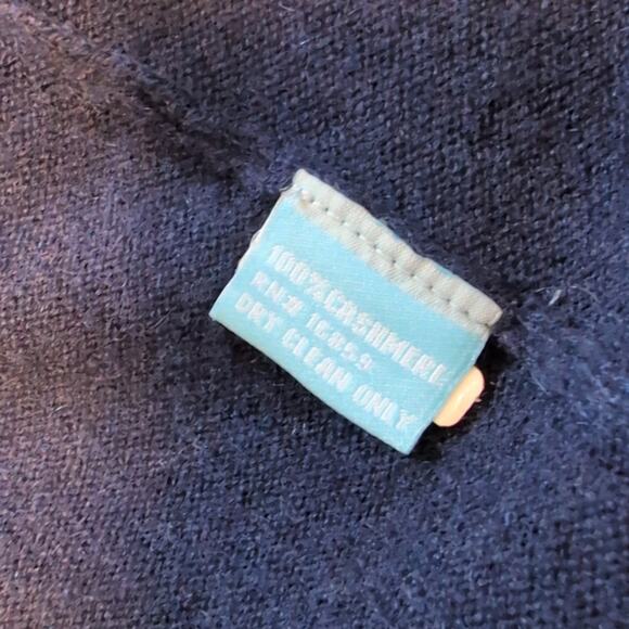 J. McLaughlin Women's Navy Open Front Cashmere Cardigan Small - Picture 6 of 6